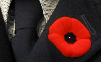 #44 Remembrance Day Service at Etobicoke Civic Centre 2018 Poppy