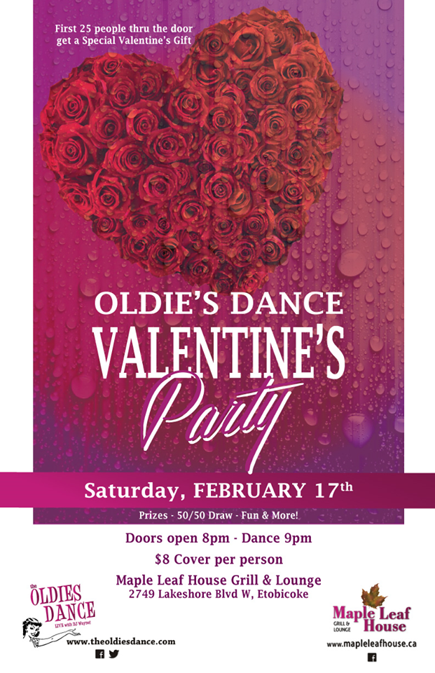 Oldie's Dance Valentine's Party 365 Things To Do In Etobicoke